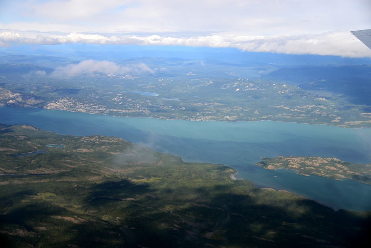 03C Lake Laberge North Of Whitehorse From Airplane On The Flight To Dawson City